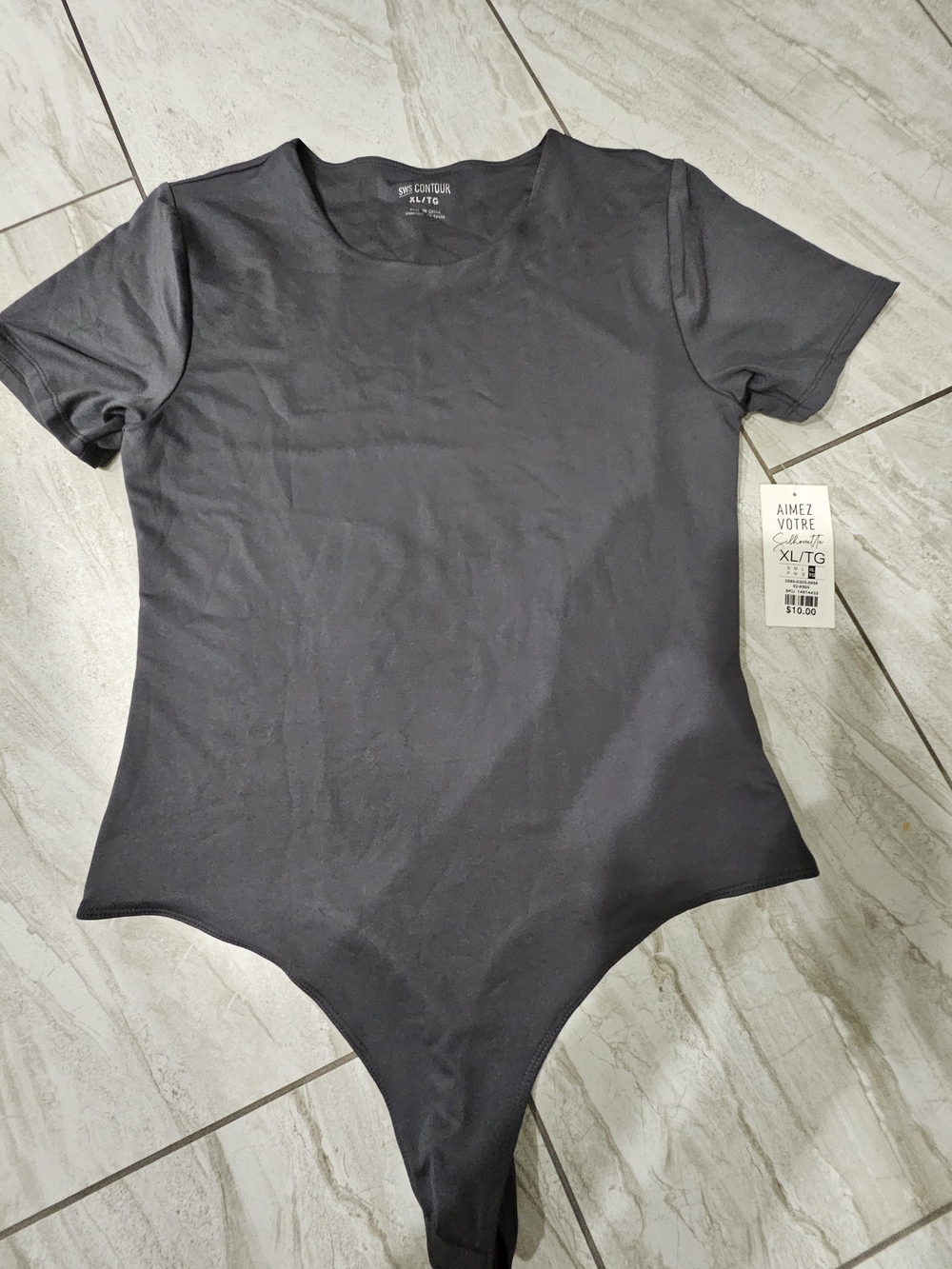 SWS CONTOUR Grey Contour Bodysuit XL